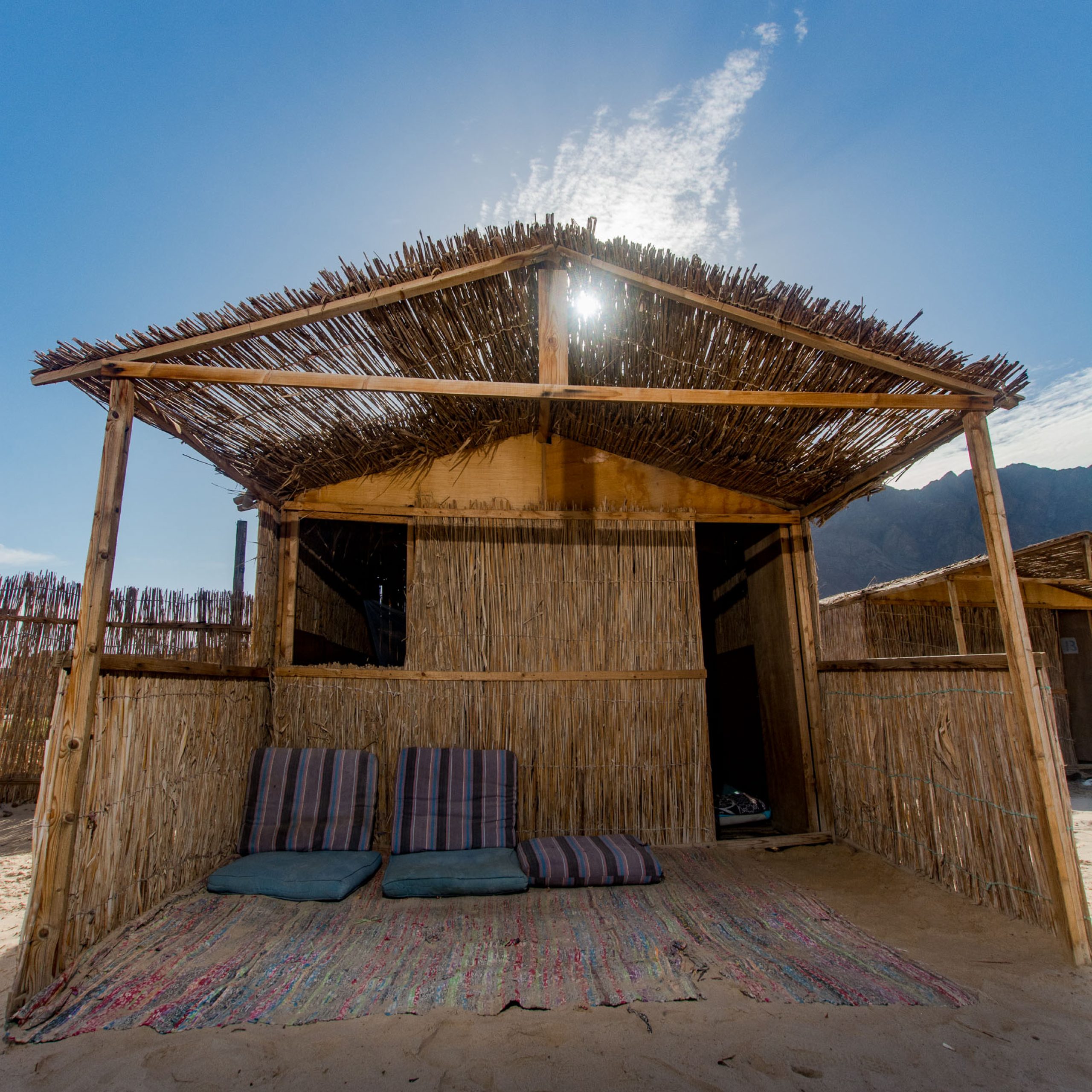 Hut with Fan and shared bathroom